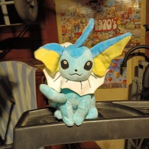 Pokemon Vaporeon Blue and Yellow Stuffed Animal